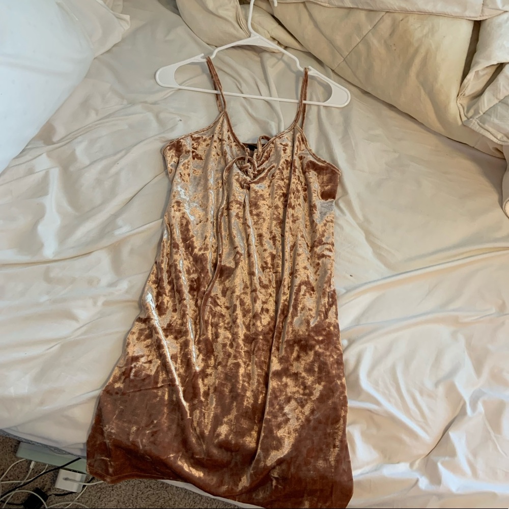 Velvet mini dress